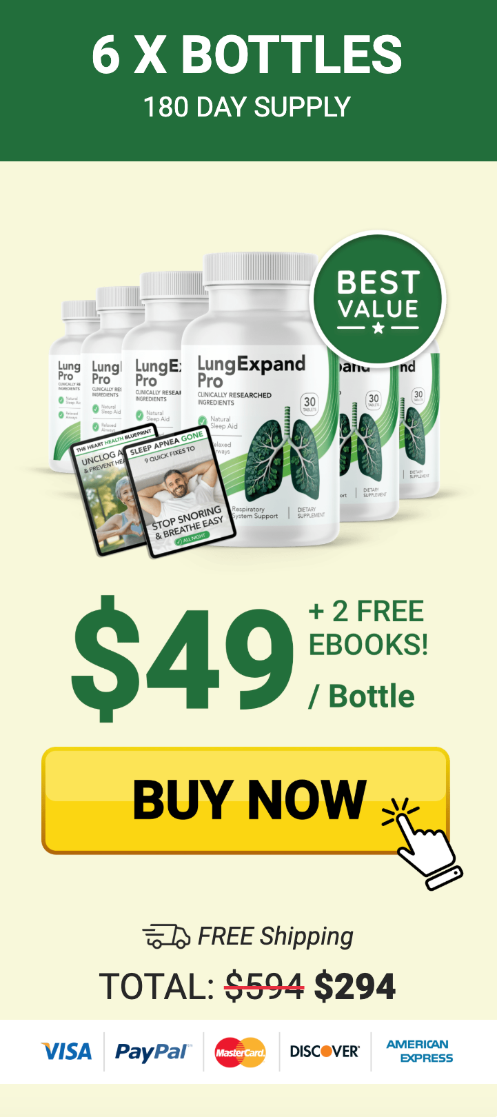 LungExpand Pro Buy 6 Bottles